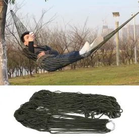 1Pc sleeping hammock hamaca hamac Portable Garden Outdoor Camping Travel furniture Mesh Hammock swing Sleeping Bed Nylon HangNet