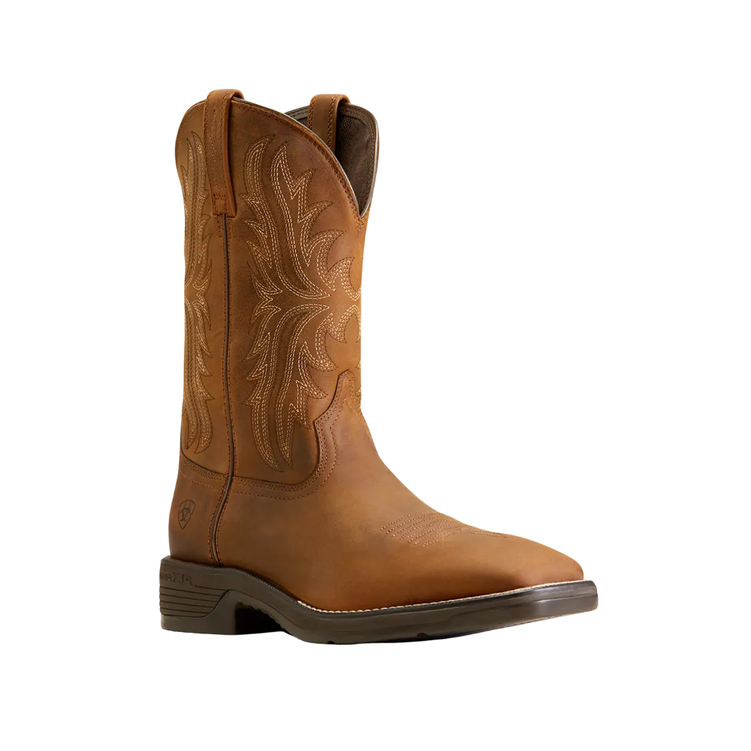 Ariat Men's Performance Ridgeback Oily Distressed Tan Western Boots