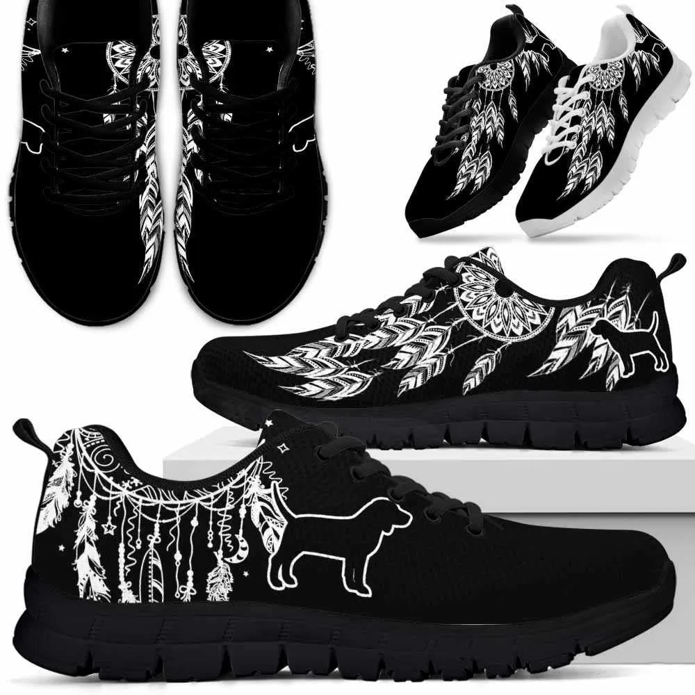 Beagle Hound Sneaker, Beagle Dreamcatcher Sneakers Running Shoes Gift Women Men, Beagle Hound Shoes