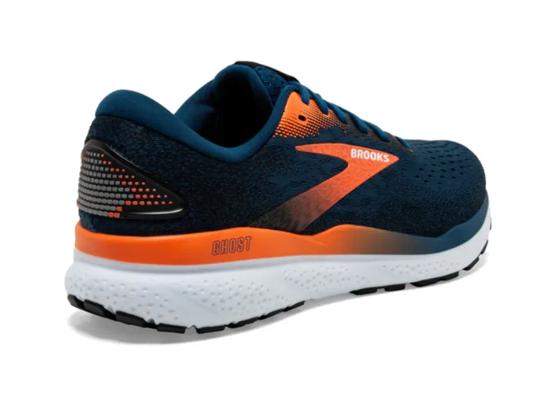 Brooks Ghost 16 Mens Running Shoe (Blue Opal/Black/Nasturtium)