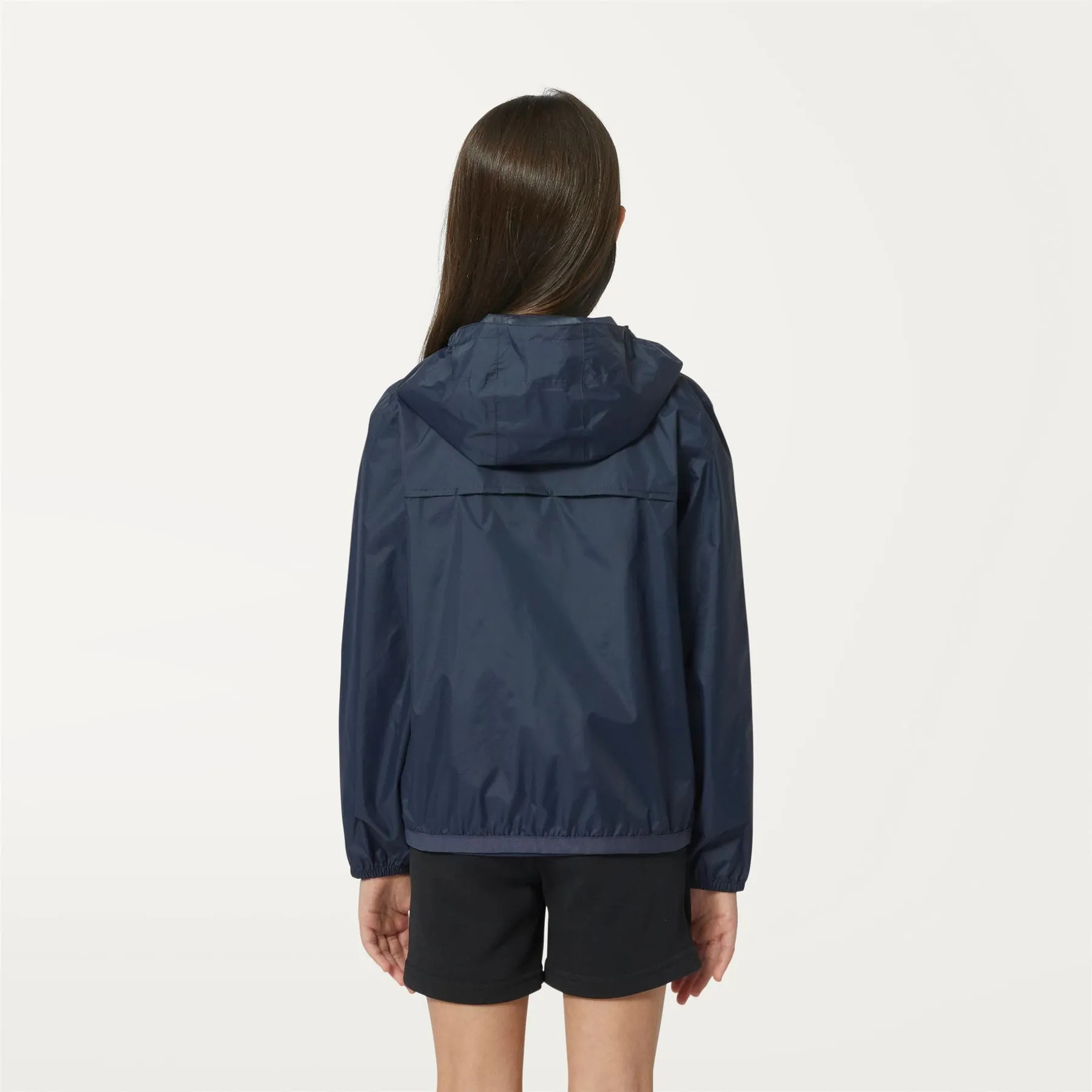 Claude - Kids Packable Full Zip Rain Jacket in Blue Depht