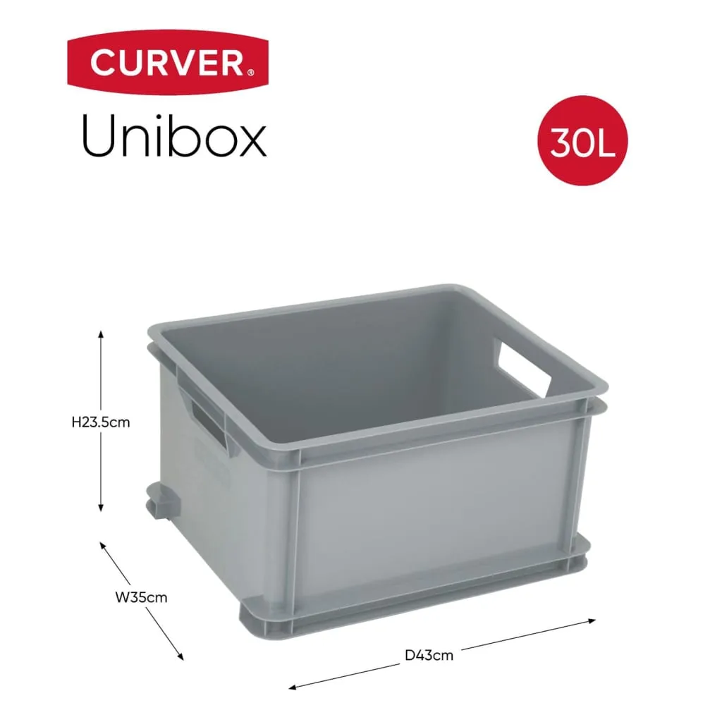 Curver Storage Box Unibox L 30L Grey