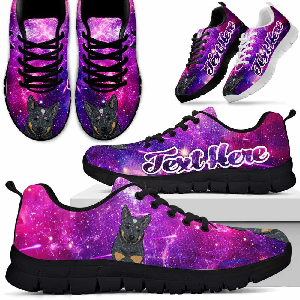 Custom Name Australian Cattle Sneaker, Galaxy Heeler Dog Lovers Sneakers Running Shoes Gift Men Women, Best Running Shoes