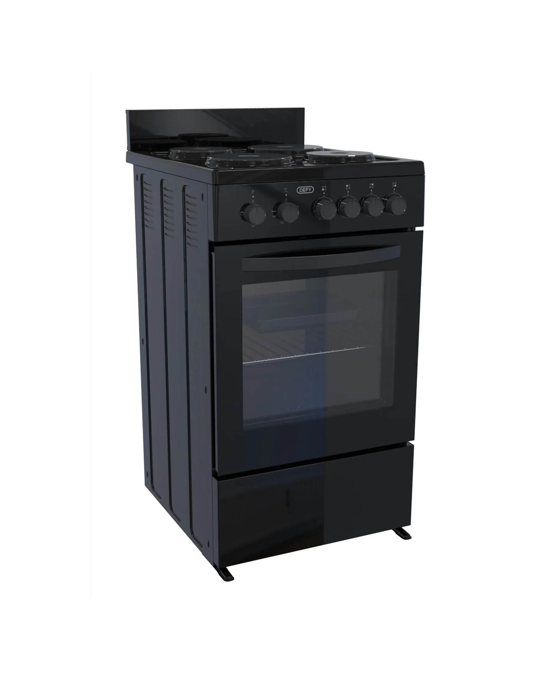 Defy 4 Plate Compact Stove Black FC - DSS554