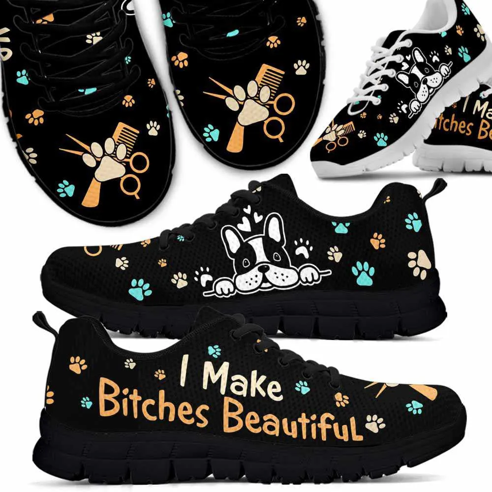 Dog Groomer Sneaker, Dog Groomer I Make Bitches Beautiful Paws Sneakers Shoes, Best Running Shoes, Unique Gifts For Dog Lovers