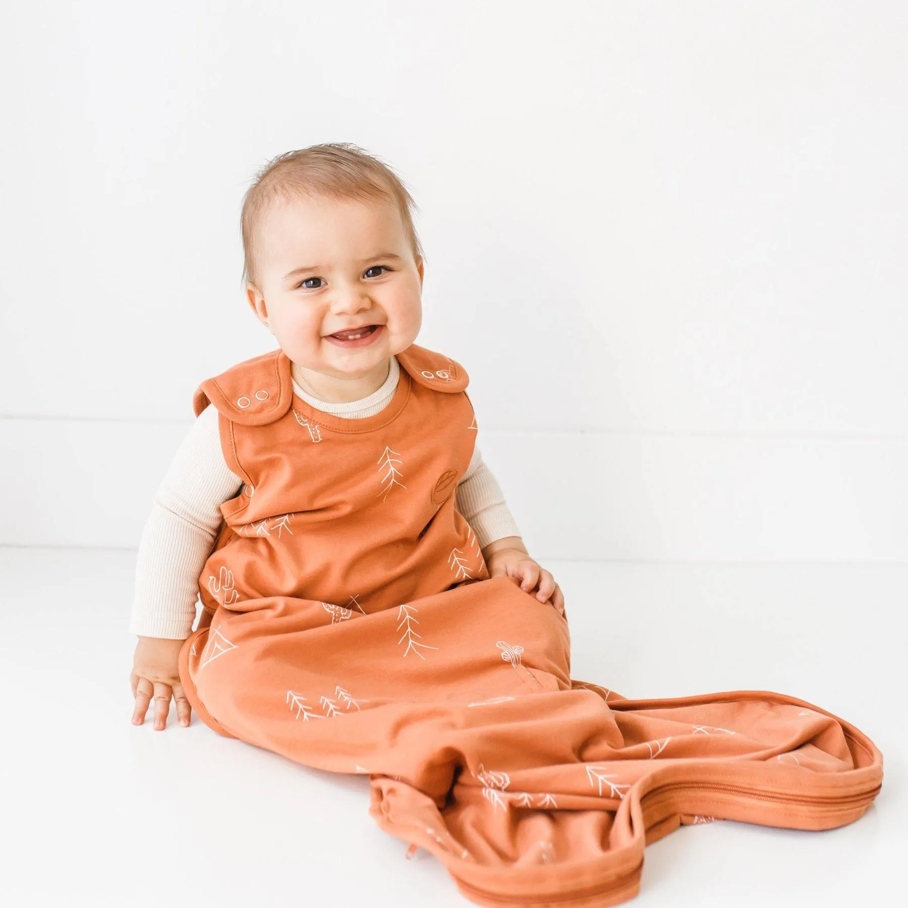 Ecolino Adjustable Baby Sleep Bag - Organic Cotton - 2M-2Y