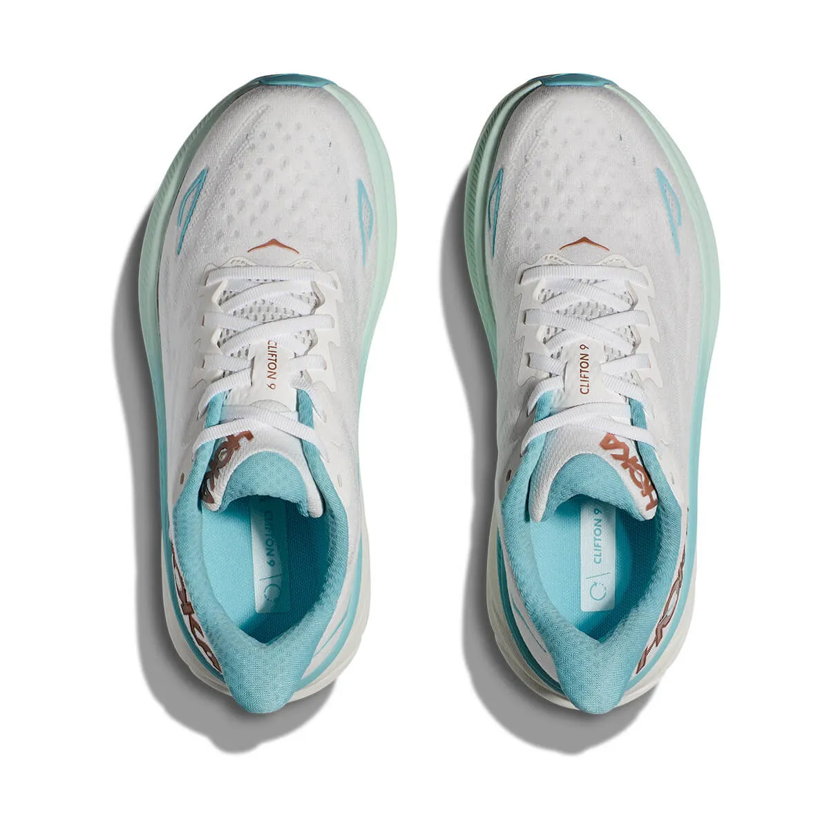 Hoka Clifton 9 Womens | Frost / Rose Gold