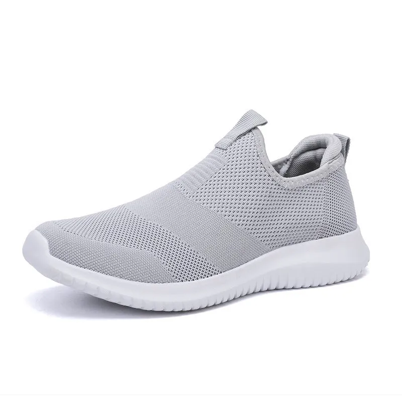 One-step lightweight and breathable fly woven couple shoes