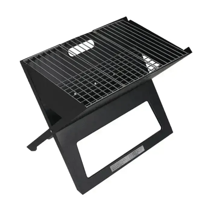 Portable BBQ Charcoal Grill and Foldable Steel Stove