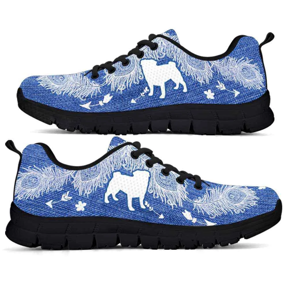 Pug Sneaker, Pug Dog Lovers Sneakers Running Shoes Gift Women Men, Pug Shoes