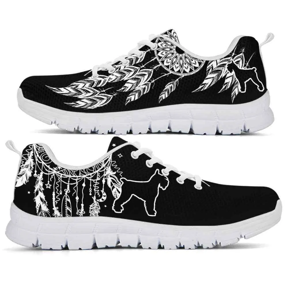 Schnauzer Sneaker, Schnauzer Dreamcatcher Sneakers Running Shoes Gift Women Men, Schnauzer Shoes