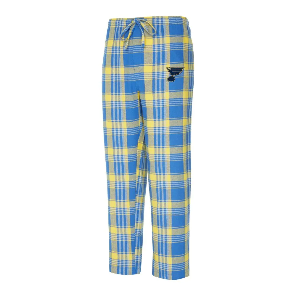 ST. LOUIS BLUES CONCEPTS REGION FLANNEL PANTS - ROYAL/GOLD