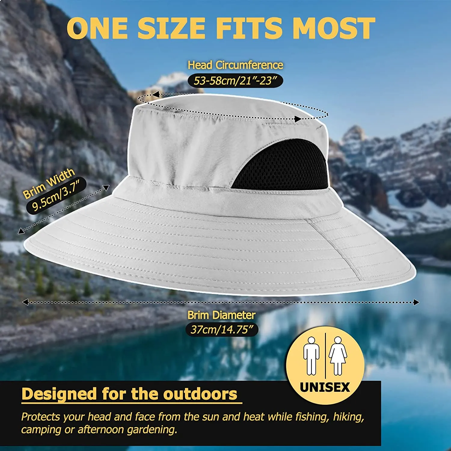 Tidy Waterproof Sun Hat Outdoor UV Protection