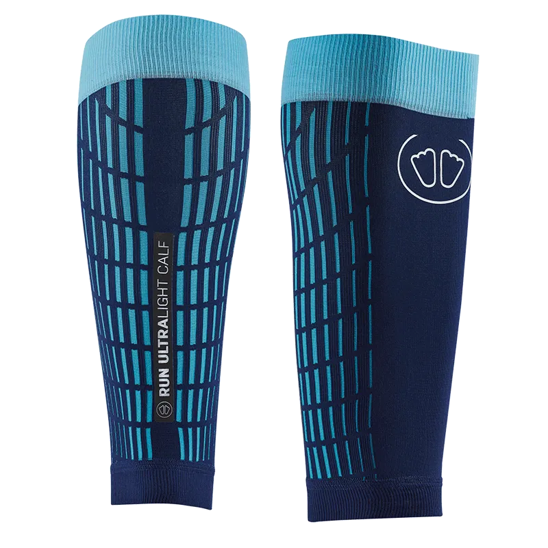 ULTRALIGHT RUN CALF SLEEVES BLUE - TURQUOISE