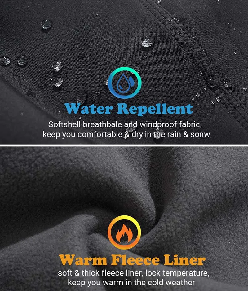 Waterproof Fleece Hiking Snow Ski Pants