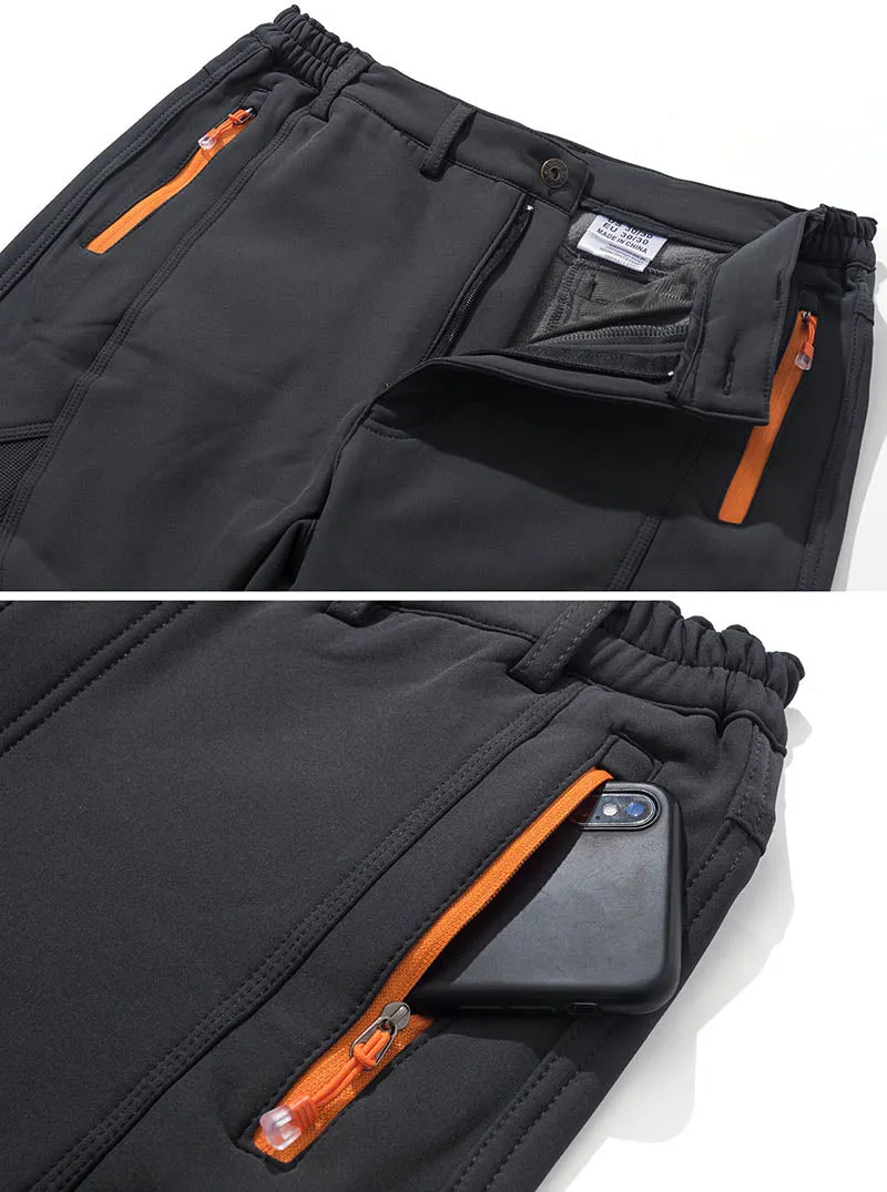 Waterproof Fleece Hiking Snow Ski Pants